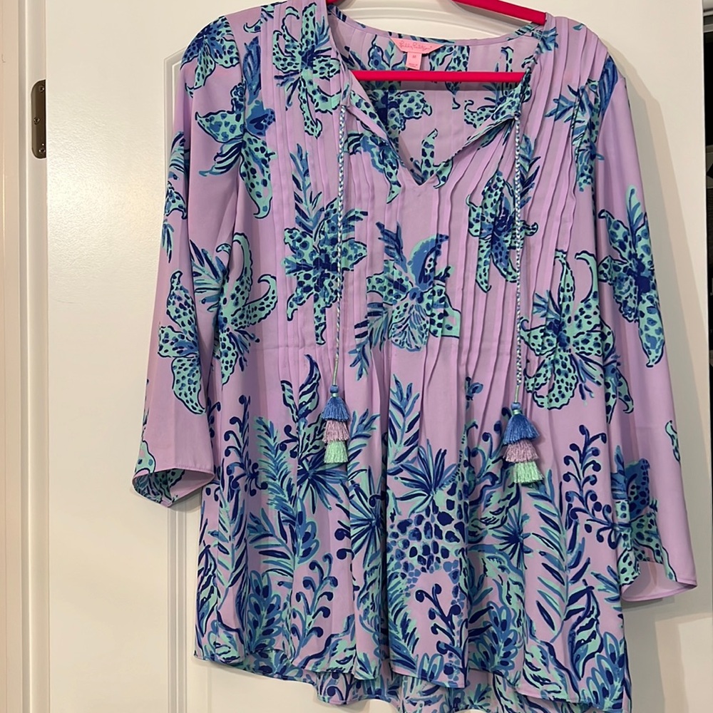 Purple Lilly Pulitzer Blouse